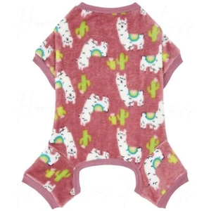 NWOT Adorable Llamas Cozy Plush Fleece Pajamas / Cactus / Frisco / SMALL - Picture 1 of 6