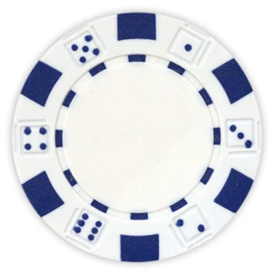 100 Da Vinci 11.5 gram Composite Dice Striped Poker Chips -Choose from 11 Colors - Picture 1 of 12