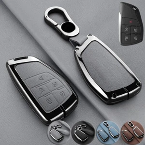 Zinc Alloy Leather Car Key Case Cover For GMC Denali For Buick Envision Avenir - Picture 1 of 21