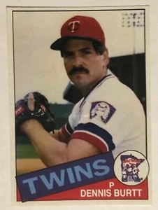 1985 Topps Dennis Burtt Rookie Custom Cards That Never Were Minnesota Twins - Picture 1 of 3