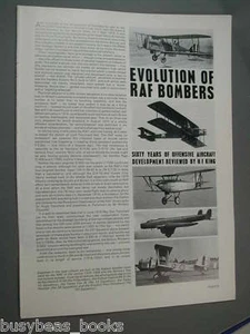 1977 article Royal Air Force Bombers, 3 cutaways, photos info etc - Picture 1 of 6