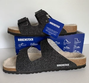 Birkenstock Arizona Rivet Sandals Slides Dark Gray Mens 11 M - Picture 1 of 24