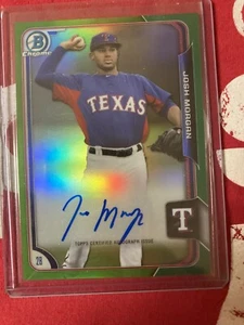 Bowman Chrome Prospects Green Refractor #95/99 Josh Morgan 2015 #BCAP-JOM automático - Imagen 1 de 2