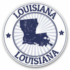2 x Vinyl Stickers 30cm - Louisiana USA Map Stamp America Cool Gift #9291