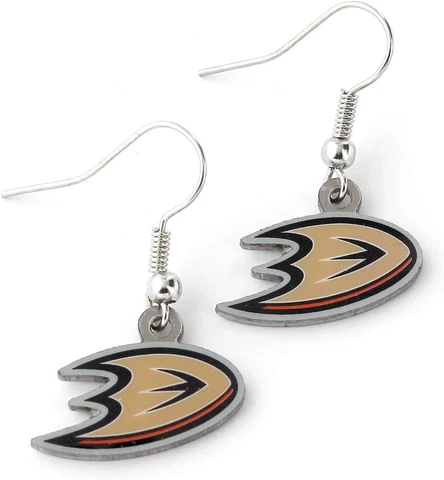 ANAHEIM DUCKS - TEAM LOGO - DANGLE EARRINGS BRAND NEW - NHL-ER-015-01 Cover