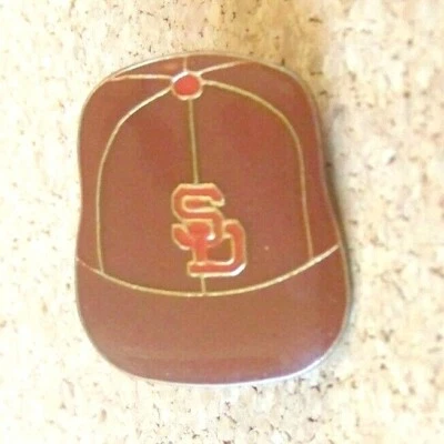 SD San Diego Padres baseball cap lapel pin older style MLB c36854 - Image 1 of 4