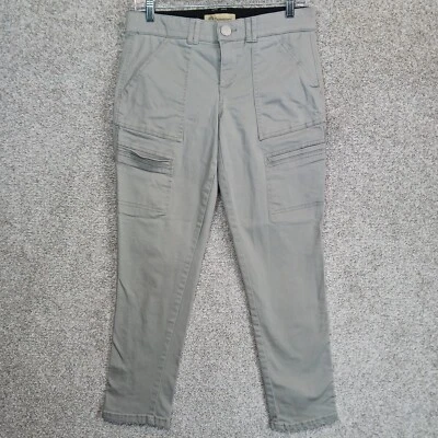 Democracy Jeans Womens Size 6 Gray Mid Rise Elastic Waist Pockets Stretch Skinny - Image 1 of 4