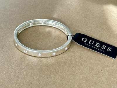 🆕 Brazalete Brazalete con Cristales GUESS Signature Tono Plateado Foto 1 de 4