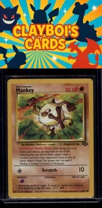 Mankey Jungle Pokémon 55/64 Vintage Common Lightly played - Picture 1 of 2