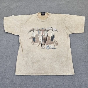 Vintage Harley Davidson Hemd Stratman Gr. Large Kuwait 2000 Bull Skull Löcher - Bild 1 von 15