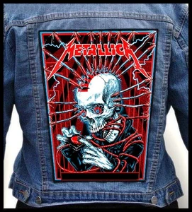 Metallica Red Button - Photo Quality Printed Back Patch - Picture 1 of 1
