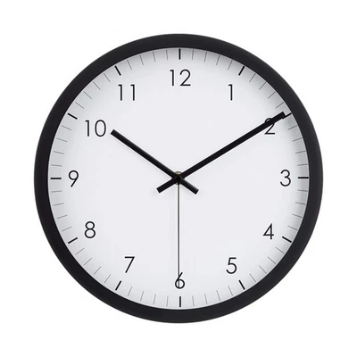 Amazon Basics Traditional Wall Clock, Round, Approx. 30cm, Black - Image 1 of 4