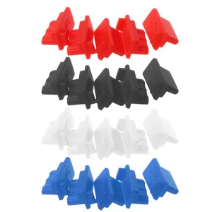 5PCS USB Dust Plug Charger Port Cover Cap Female Jack Interface Universal Silico - Picture 1 of 12