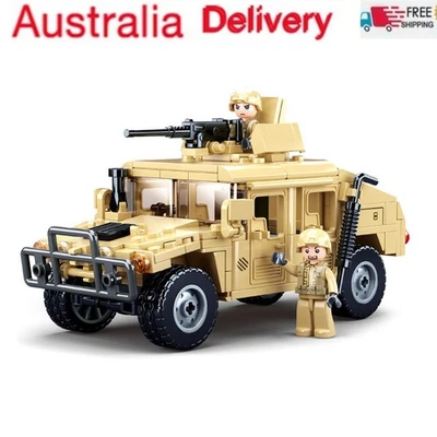 Building Blocks MOC Military Armored Humvee H1 Off-Road Car Brick Model Kids Toy - Image 1 of 4