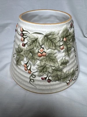 洋基蜡烛大罐灯罩常春藤和浆果 — 第 1/4 张图片