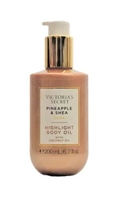 VICTORIA'S SECRET PINEAPPLE & SHEA HIGHLIGHT BODY OIL w/COCONUT OIL 6.7 oz - Picture 1 of 5