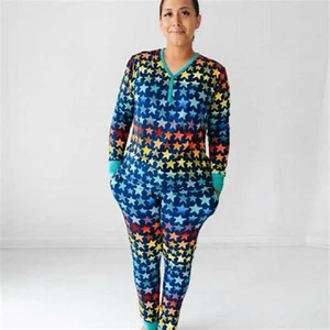 Little Sleepies- SHADE OF STARS Women’s Pajama Long Sleeve/ Joggers SET, XXL - Picture 1 of 14