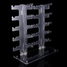 Two Row Sunglasses Rack 10 Pairs Glasses Holder Display Stand Transparent