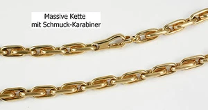 massive Herren Kette, 14 Karat, 585 Gelbgold, 83,6 Gramm, Länge 50 cm - Bild 1 von 3
