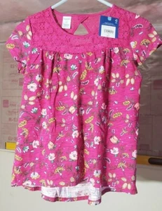 Girls Shirt (Size 14) name Queen Rose Floral (Color pink Arizona Jean Co. young - Picture 1 of 11
