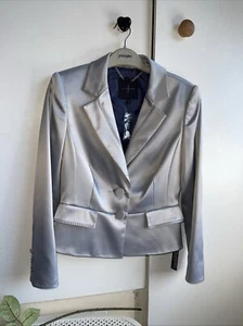 Jasper Conran Größe 8 neu mit Etikett silber schöne Jacke (passender Rock auf anderer Liste) - Bild 1 von 14