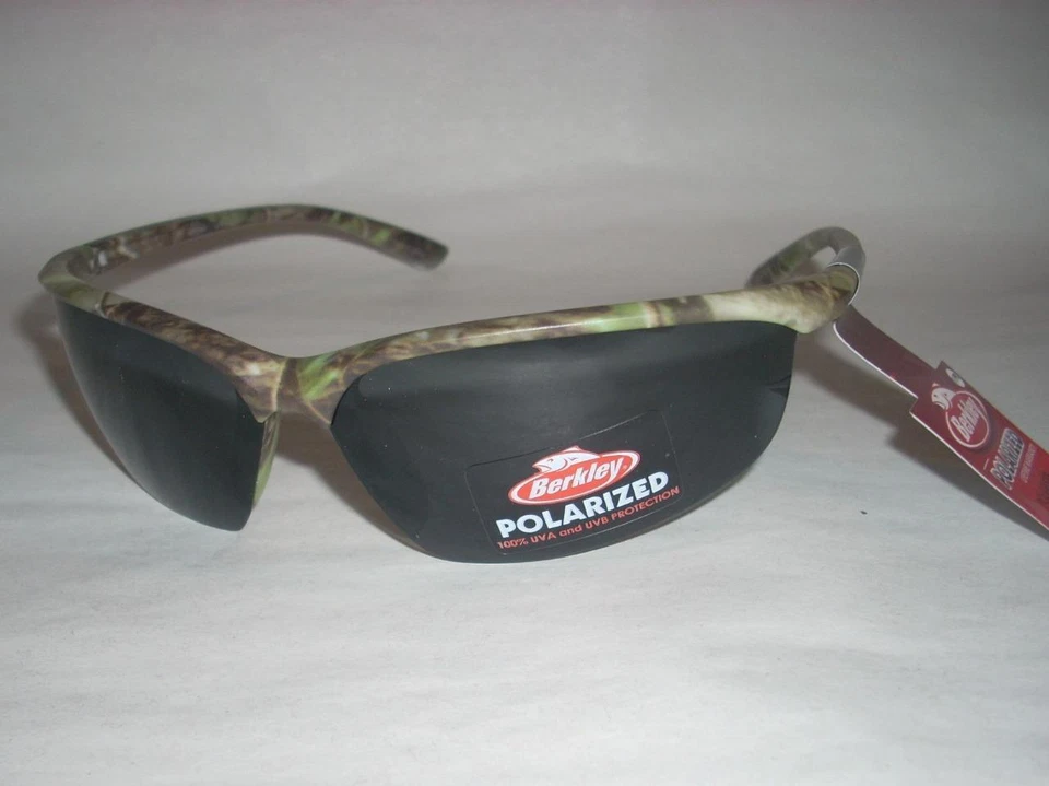 Berkley Polarized Camo Sunglasses Lanier Smoke Lens 100% UVA/UVB Protection - Image 1 of 1