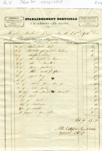 Dépt 71 - St Clément les Mâcon & Château de Vinzelles - Comte de Grille de 1848 - Picture 1 of 1