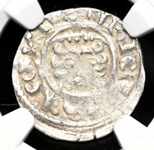 ENGLAND. Henry III. 1216-1272. Penny, S-1356C, Ioan on Canterbury, NGC AU50 - Picture 1 of 4