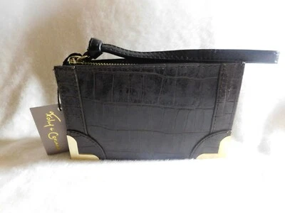 Cartera Muñequera Foley & Corinna Enmarcada Brownie Croc Repujada Nueva con Etiquetas Precio de venta sugerido por el fabricante $95 ¡Oferta! Foto 1 de 4