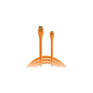 Tether Tools Tetherpro Micro-Hdmi Au HDMI Câble With Ethernet Orange, 15' - Photo 1/1