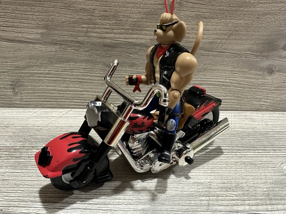 Biker Mice From Mars - Throttle & Martian monster bike - 1995 Galoob *Detalhes* - Imagem 1 de 4