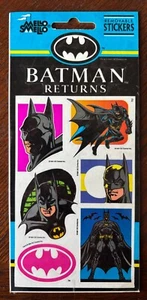 MELLO SMELLO BATMAN RETURNS Sticker Sheet  #2 Brand New 1992 Sealed Original - Picture 1 of 1