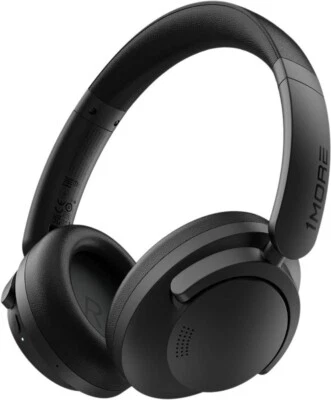 Black Wireless Headphones 1MORE SonoFlow SE HQ30 Active Noise Cancelling Tech - Image 1 of 4