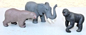 THREE Bachmann LGB Gauge CIRCUS TRAIN ZOO ANIMALS~Gorilla Elephant Brown Bear - Picture 1 of 3