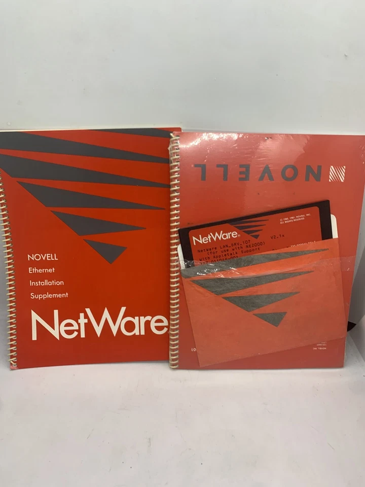 Suplemento de instalación Novell Ethernet Software NetWare LAN_DRV_107 Foto 1 de 2
