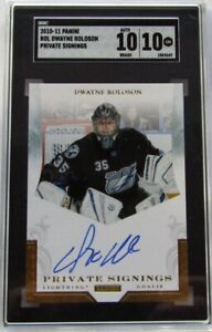 2010-11 Panini #ROL Dwayne Roloson-Private Signings-Auto-SGC-10