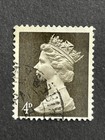 Briefmarke Australien Queen Elizabeth II 4P mit Stempel und sehr gut erhalten.