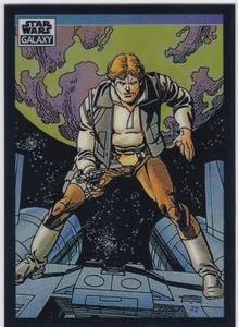 2022 Star Wars Cromado Galaxia Refractor #22 El Contrabandista, Han Solo - Imagen 1 de 1