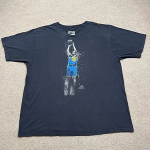 Camisa Golden State Warriors Hombres Negra 2XL XXL Adidas NBA Baloncesto # 30 Curry - Imagen 1 de 7