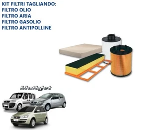 KIT TAGLIANDO FIAT PUNTO 188 1.3 MULTIJET 4.PZ CON FILTRO GASOLIO UFI ORIGINALE - Bild 1 von 1