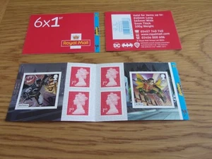 BATMAN NON CYLINDER STAMP BOOKLET - 4 x 1st & 2 BATMAN AND ROBIN STAMPS RM 2021 - Picture 1 of 3