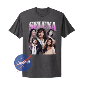 Selena Quintanilla Shirt, Selena Graphic T-shirt, Selena Shirt Grey - Picture 1 of 1