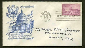 992 LEGISTATIVE FDC WASHINGTON, DC BLUE CACHETCRAFT STAEHLE CACHET - Picture 1 of 1
