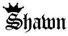 Shawn Vinyl Sticker Decal Crown Name Old English - Choose Size & Color