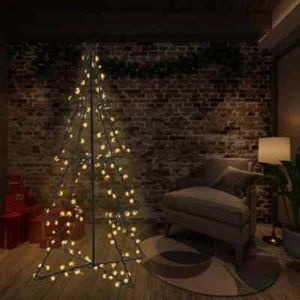 Christmas Cone Tree 240 LEDs Indoor and 115x150 G0M7 - Picture 1 of 4