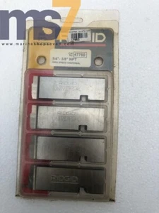 RIDGID 47760 HIGH SPEED UNIVERSAL UNV DIE/ CAHSER SET 1/4"-3/8" NPT #NEW-4 - Picture 1 of 3