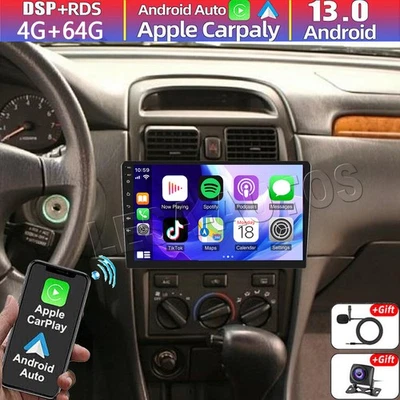 Radio estéreo para coche Android 13 Carplay de 10"" GPS 4+64 GB para Toyota Solara 1999-2003 Foto 1 de 4