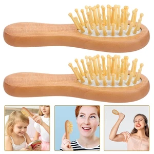  Wooden Brush for Hair Bulk Brushes Bamboo Portable Comb Air-cushion - Foto 1 di 12