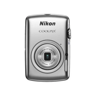 Nikon Coolpix S01 Digital Camera 10.1 MP 3x Optical Zoom English Language Silver - Image 1 of 4