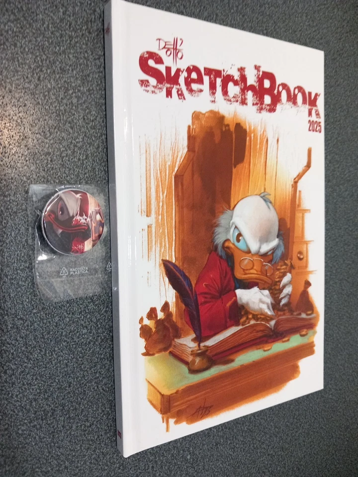 GABRIELE DELL'OTTO SKETCHBOOK 2025 LUCCA - FIRMATO/SIGNED CON SPILLA/PIN Foto 1 de 1